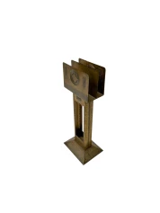 Vienna Secession Patinated Brass Magazine Rack, 1900s